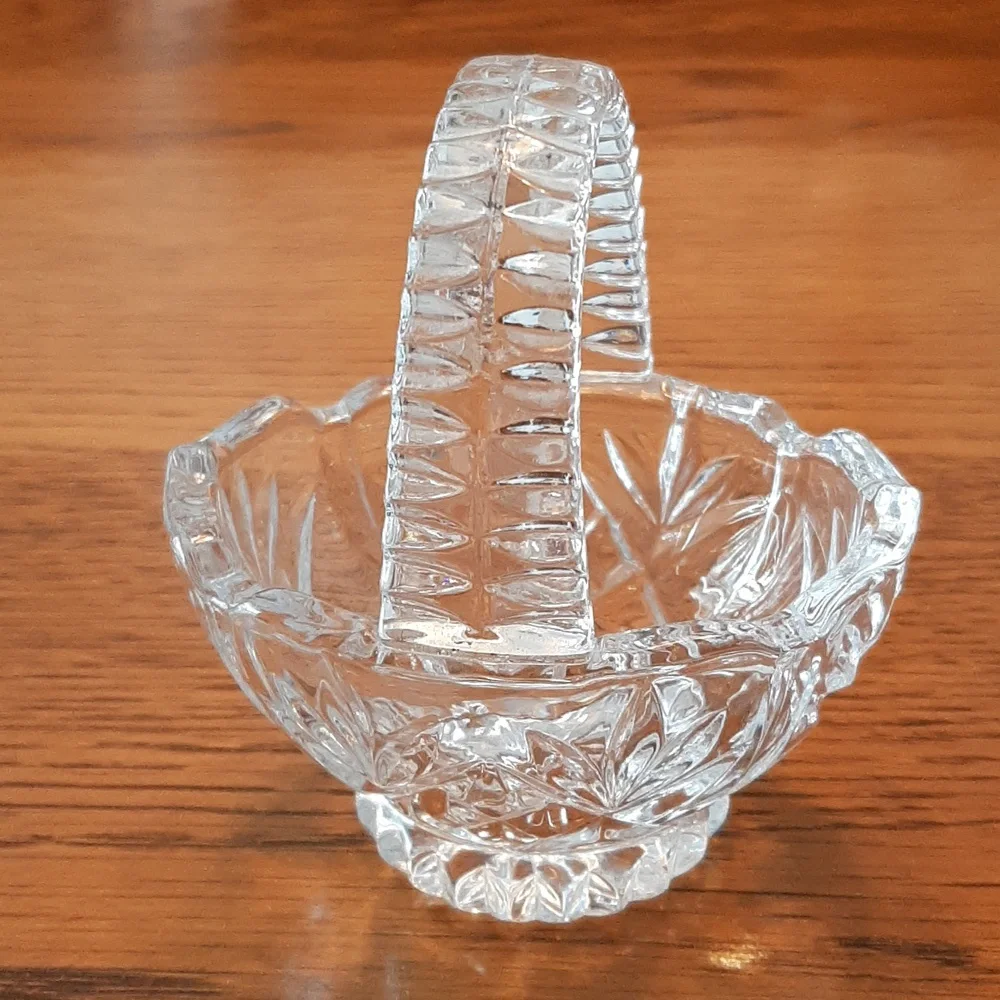 Princess House Crystal Glass Basket